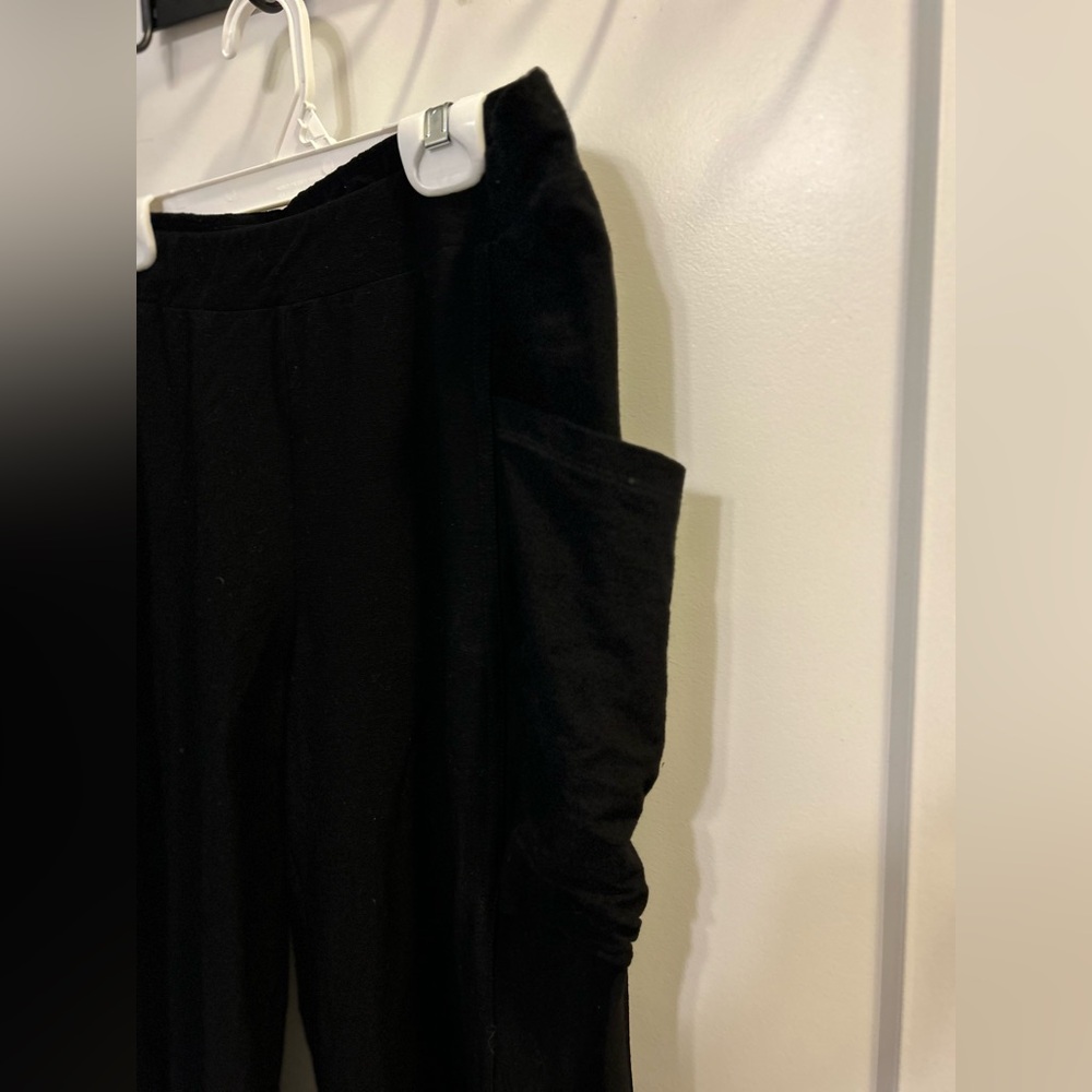 Eileen Fisher Viscose Blend Black Pants with Pockets - Picture 5 of 11